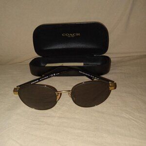 Coach Sunglasses Satin Light Gold Color